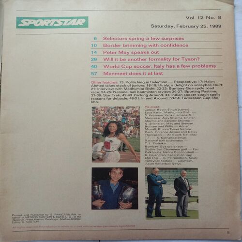 Sportstar (February 25, 1989)