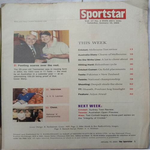 Sportstar (January 10, 2004)