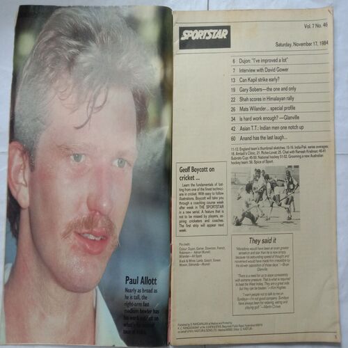 Sportstar (November 17, 1984)