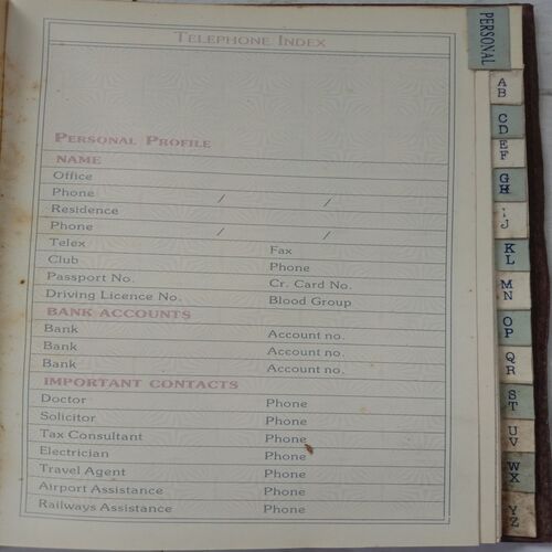 Index Diary