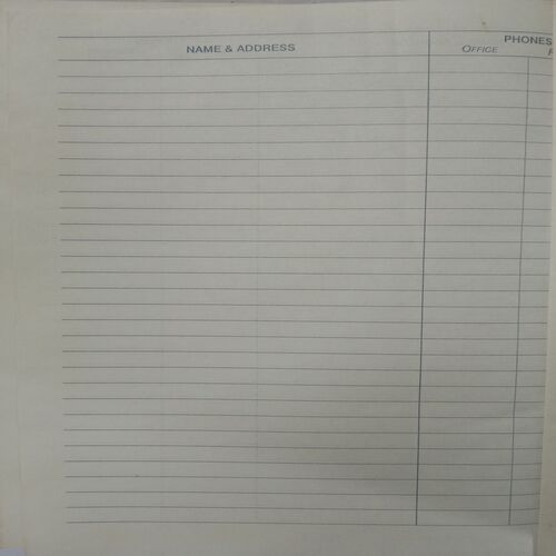Diary 2001
