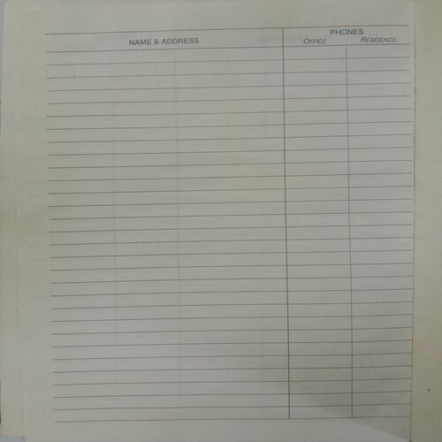 Diary 2001