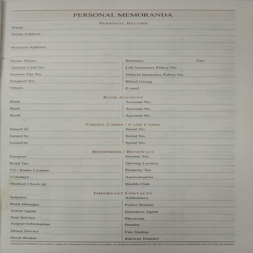 Executive Diary 2012