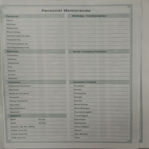 Personal Diary 2010