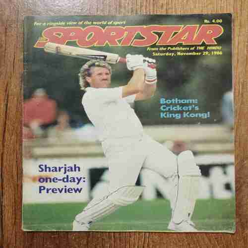 Sportstar (November  29 , 1986)(Page no 31 to 34 missing )