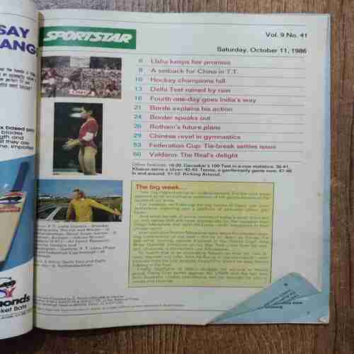Sportstar (October 11, 1986)