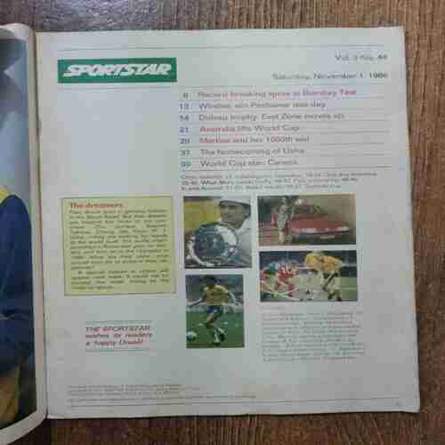 Sportstar (November 1 , 1986)