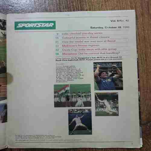 Sportstar (October 18 , 1986)