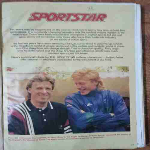 Sportstar 3 in one banding  (....., start from page no. 27 )(Saturday , august 27, 1988 ,Poster missing )(Saturday, november 12 , 1988))