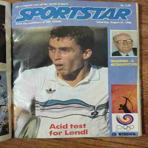 Sportstar 3 in one banding  (....., start from page no. 27 )(Saturday , august 27, 1988 ,Poster missing )(Saturday, november 12 , 1988))