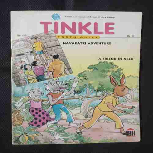 TINKLE (NO- 415) (PAGE NO-15 OR 29 BIG CUT AND BACK COVER LITTLE CUT ON MIDDLE)