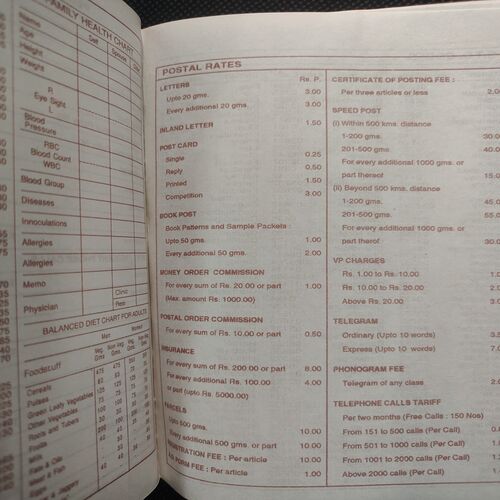 Executive Diary . Year :- ( 1999 ) .