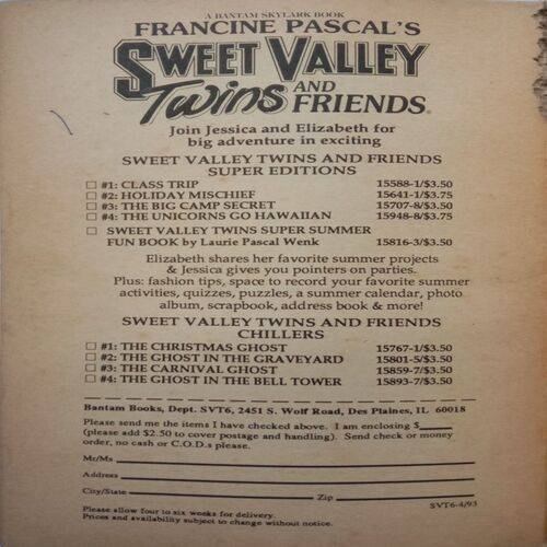 Sweet Valley Twins And Friends