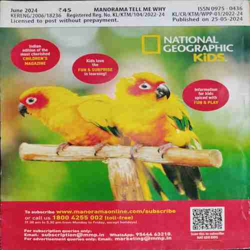 TELL ME WHY (JUNE 2024,  VOUME 18, NO 06) FRONT COVER UPER SIDE HALF CUT.