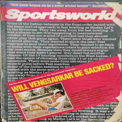 Sports world. (31th May to 6th June 1989) Front cover and back cover slightly damaged.