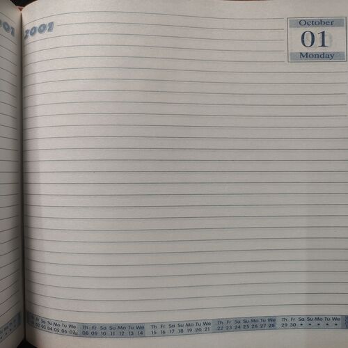 Prime Cover Old Diary . Year : - ( 2001 ) .