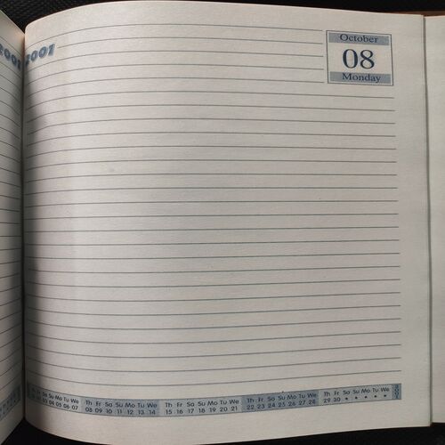 Prime Cover Old Diary . Year : - ( 2001 ) .