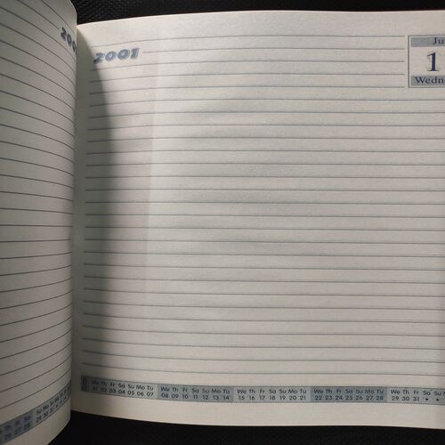 Prime Cover Old Diary . Year : - ( 2001 ) .