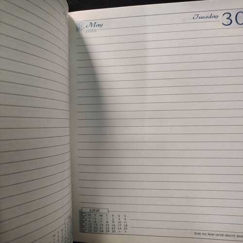 Prime Cover Old Diary . Year : - ( 2006 ) .