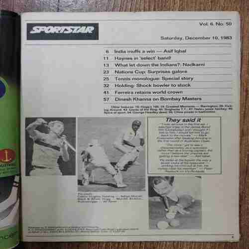 Sportstar (Saturday,December 10 , 1983)