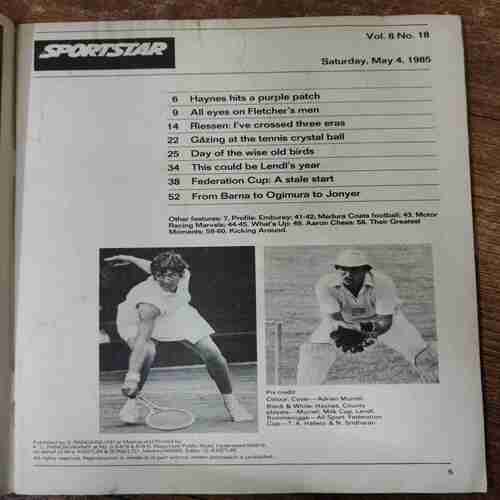 Sportstar (Saturday, May 4 , 1985)