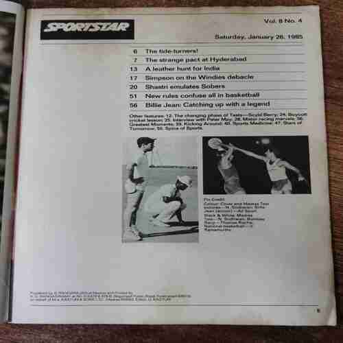 Sportstar (Saturday,January 26 , 1985)