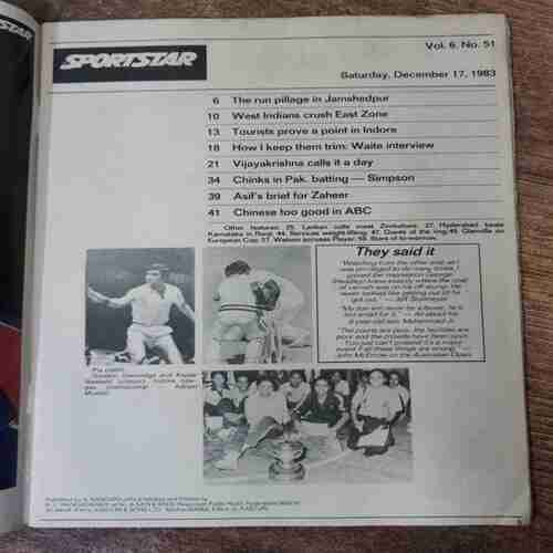 Sportstar (Saturday,December 17 , 1983)
