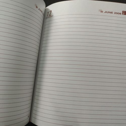 Old Diary . Year :- ( 2008 ) .
