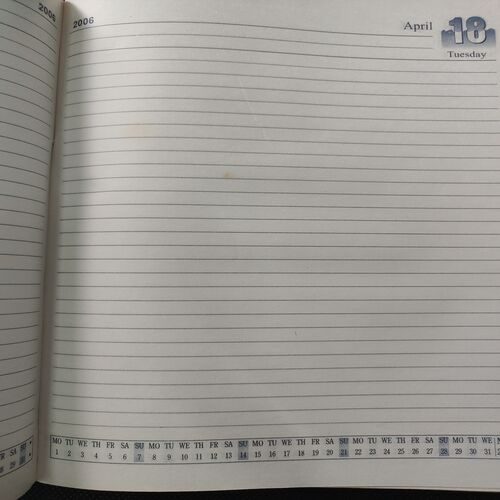 Old Diary . Year :- ( 2006 ) .