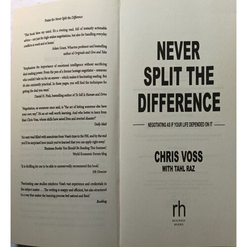 Never Split The Difference ( By Chris Voss )