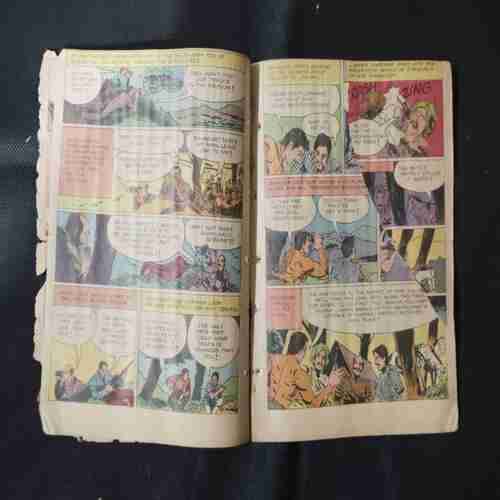 THE BANK HEIST (FIRST PAGE RIGHT SIDE LITTLE CUT AND PAGE NO-15 BIG CUT AND STORY IMPACT OR COVER LESS)