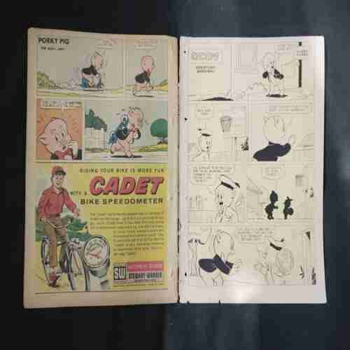 PORKY PIG (DECEMBER) (FRONT COVER DOWN SIDE LITTLE CUT)