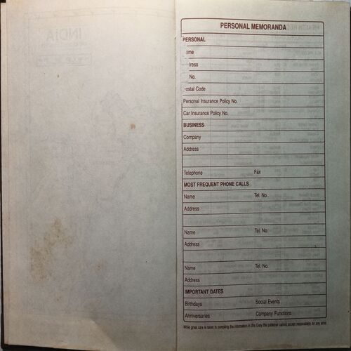 Executive Diary ( 1999 )