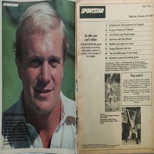 Sport Star ( Saturday, February 18, 1984 )