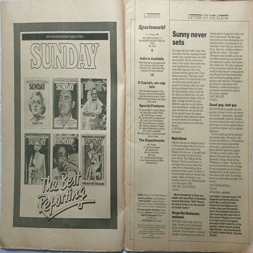 Sports World ( 8 -14 January 1986 )