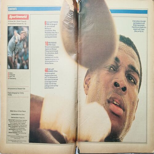 Sports World ( 12 - 18 June, 1991 ) ( Back Cover Damage )