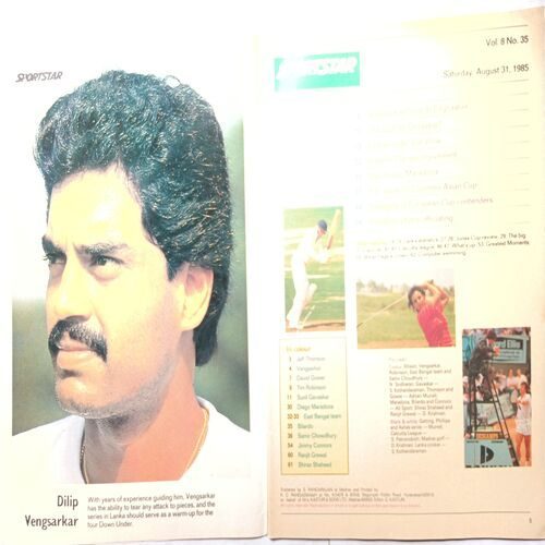 Sport Star ( Saturday, August 31, 1985 ) ( Page No. 21` To 26 Missing )