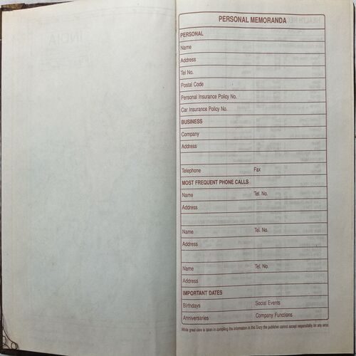 Executive Diary ( 1999 )