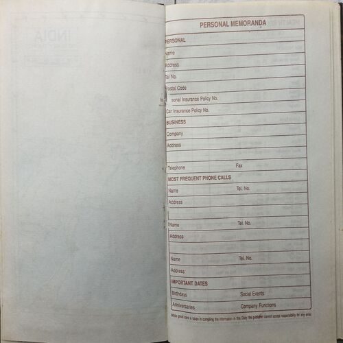 Executive Diary ( 1999 )