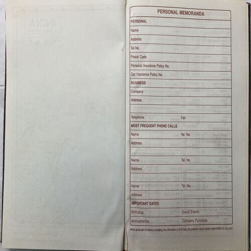 Executive Diary ( 1999 )