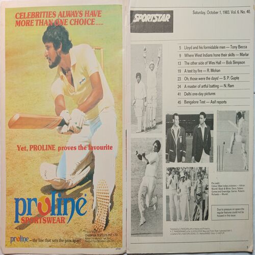 Sport Star ( Saturday, October 1, 1983 )