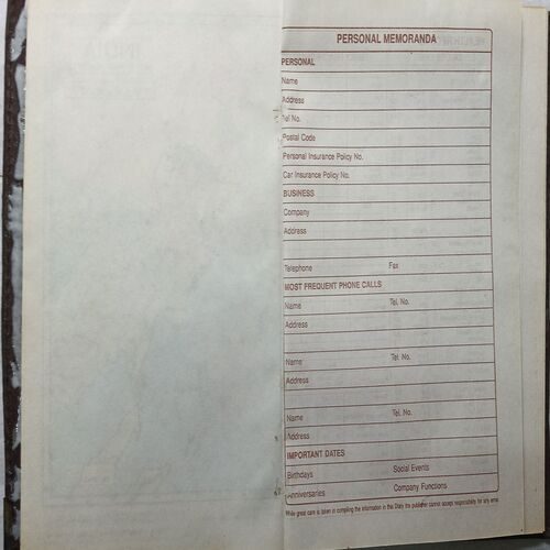 Executive Diary ( 1999 )