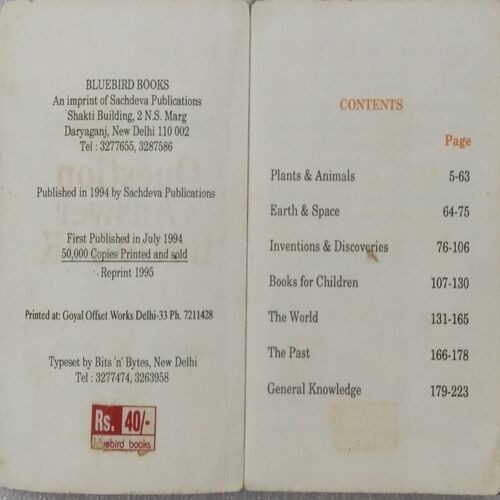 Question & Answer Book