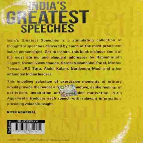 India,s Greatest Speeches (Nitin Agarwal)