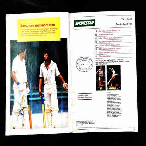 Sportstar ( 9 April 1988 ) .