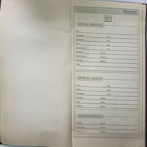Executive Diary ( 1997 )