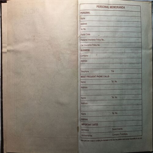 Executive Diary ( 1999 )