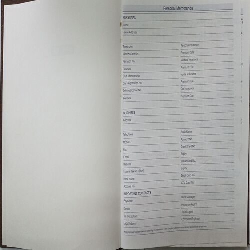 Executive Diary (2018)