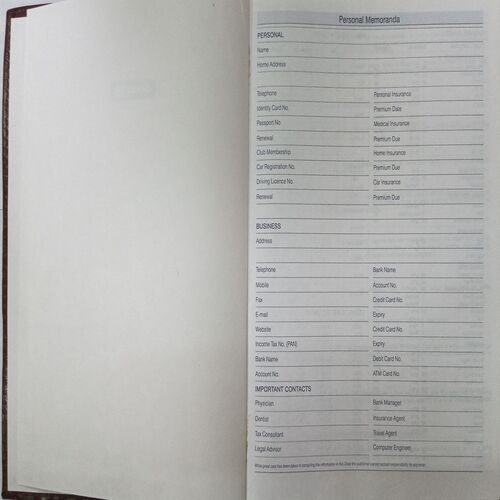 Executive Diary (2018)