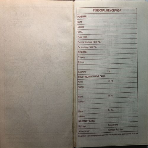 Executive Diary ( 1999 )